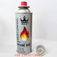 Openluchtmini portable butane gas canister 65mm Rechte Muurvorm