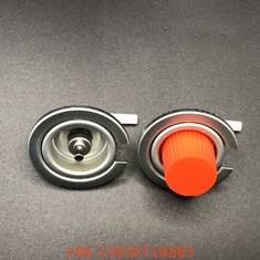 Zwarte kleur camping gas butane gas klep met tinplate en PP materiaal in zwart handvat