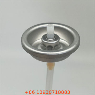 Compact TSA-compliant antitranspirerend sproeiventil met actuator voor persoonlijke verzorging in reisafmeting met een drukstabiel, lekkagebestendige ontwerp