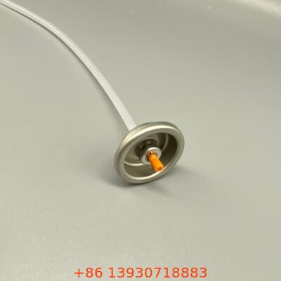 Aerosol-spuitventiel voor droge shampoo, ontworpen voor het doseren van fijne deeltjes