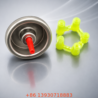 Precision One Inch Butane Refill Aerosol Valve met Rode Plastic Stem en Buna Gasket
