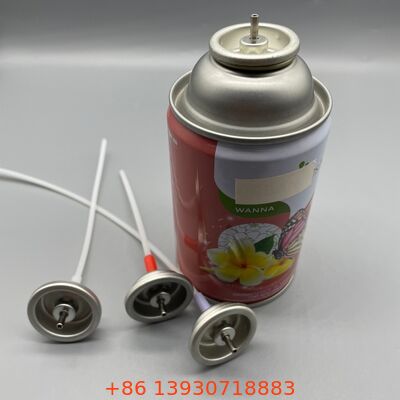 Air Freshener Metered Valve, L Shape Actuator Metered Valve, Aerosol Metered Valve met L-stuk voor geursproeiverpakkingen, Precise Room Geur Dispensing Component