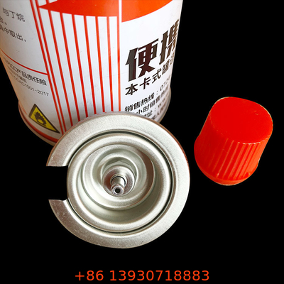 OEM One Inch Butaan Camping Gas Oven Klep 223g Met Rode Deksel Voor Aerosol Koken Bus