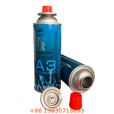 227g draagbare gaspatroonklep met rode deksel Blikjes voor algemene toepassing: