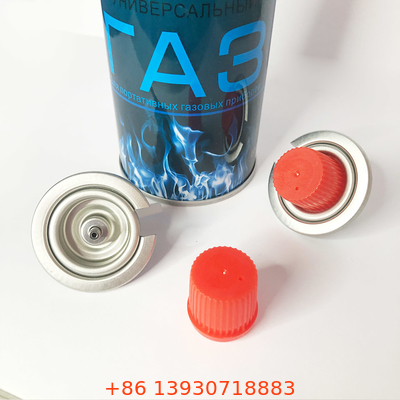 Openluchtmini portable butane gas canister 65mm Rechte Muurvorm
