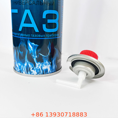 Openluchtmini portable butane gas canister 65mm Rechte Muurvorm