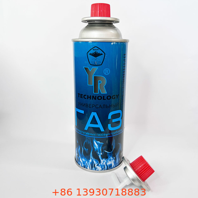 0.20mm dikke Tin Empty 227g Butagaspatroon het Kamperen Butagasfles
