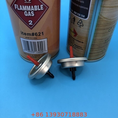 Luchter gas vul butane gas luchter klep met beide zijden helder gelakt tinplate één inch
