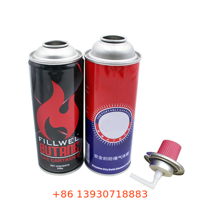 CMYK 4 Kleur En Panton Kleur Kook Butane Gas Canister Voor Barbecue