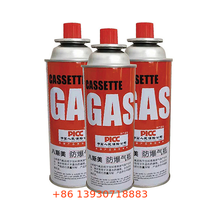 Butaangascilinder van tinplaat 65 x 158 mm