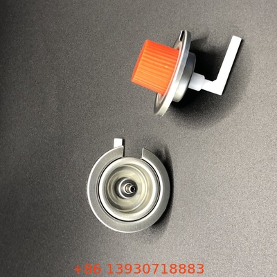 Butangasklep met blikplaat en PP-metalen type binnenste pak Buna Zwart handvat Kleur