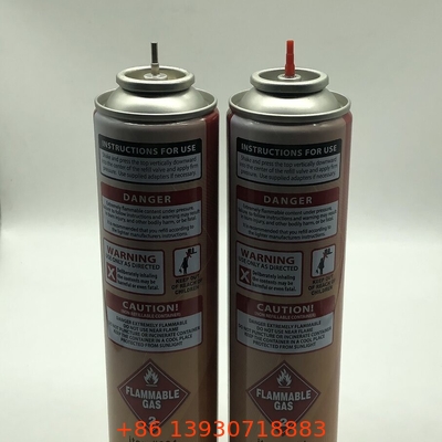 Ergonomische omgekeerde gasverlichting klep roestvrij staal veer hervulbare rode butane stam