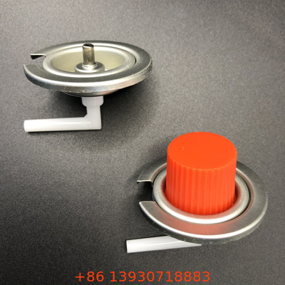 Een rechthoekig gasklep van koperbutane met materiaal van de stam van het koperklep