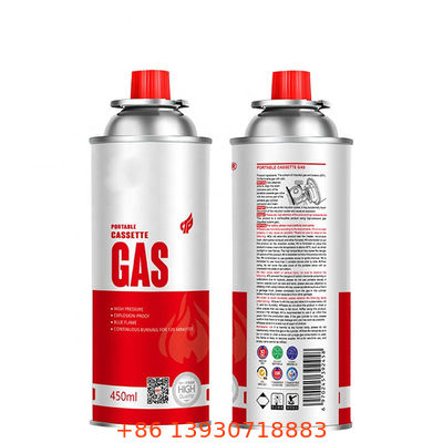 Butaanfornuis-aerosolkraan met rode beschermkap en precisie-stroomregelknop