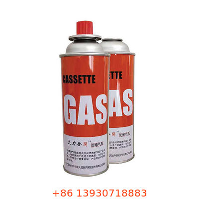 Butaanfornuis-aerosolkraan met rode beschermkap en precisie-stroomregelknop