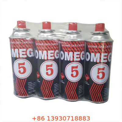 Butaangascontainer 65 x 158 mm Verpakkingsinhoud voor gas en lichter gas