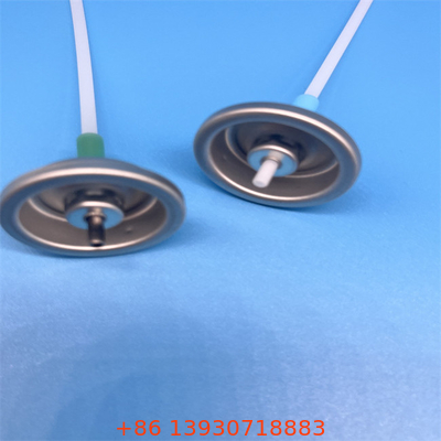Aluminiumaerosolklepknop actuator mist spuit zilveren blik