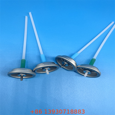 Aluminiumaerosolklepknop actuator mist spuit zilveren blik