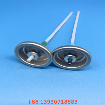 Metalen zilver aluminium aerosol klepknop actuator Gratis monsters