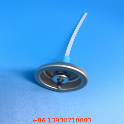 Metalen zilver aluminium aerosol klepknop actuator Gratis monsters
