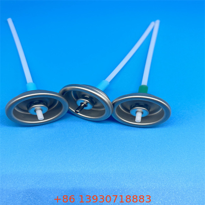 Aluminium metalen klep mist spray knop actuator eenmalig gebruik zilveren afwerking