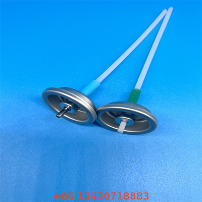 Aluminium metalen klep mist spray knop actuator eenmalig gebruik zilveren afwerking
