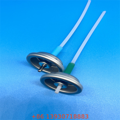 Aluminium metalen klep mist spray knop actuator eenmalig gebruik zilveren afwerking