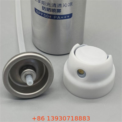 Zonnebrandsprayventiel voor cosmetisch gebruik – Huidverzorgingsverpakkingsoplossing met actuator – Continue neveldispenser voor UV-bescherming