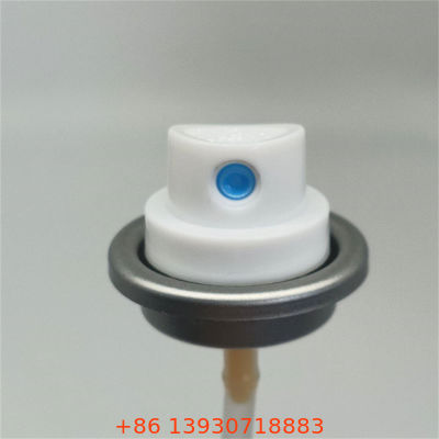 Compact TSA-compliant antitranspirerend sproeiventil met actuator voor persoonlijke verzorging in reisafmeting met een drukstabiel, lekkagebestendige ontwerp