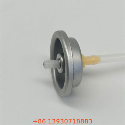 Compact TSA-compliant antitranspirerend sproeiventil met actuator voor persoonlijke verzorging in reisafmeting met een drukstabiel, lekkagebestendige ontwerp