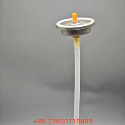 Metalen actuator van 1 inch met een schuimklep voor het scheeren van binderplaten voor chemische aerosol metalen blikjes