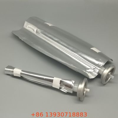 Aerosolverpakkingen met zak op de klep voor steriele en gevoelige formules