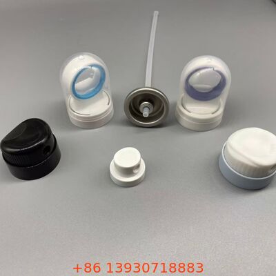 Zonnebrandcrème-aerosolventiel met veiligheidsafdekking voor continue spray-zonbeschermingstoepassingen