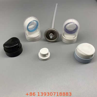 Aerosol zonnebrandschermklep met verstopt-bestendige spuitstuk, lekkagebestendige afdichting en 360 graden werking voor zonnebrandmiddelen