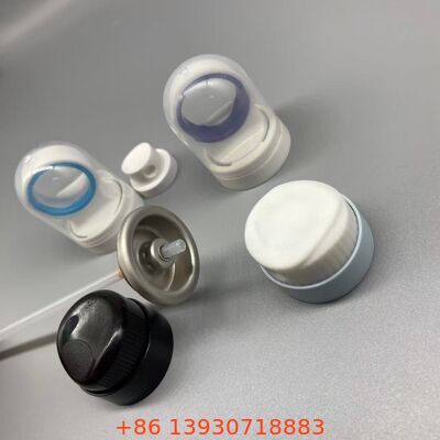 Aerosol zonnebrandschermklep met verstopt-bestendige spuitstuk, lekkagebestendige afdichting en 360 graden werking voor zonnebrandmiddelen