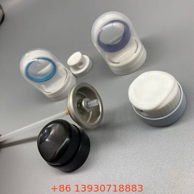 Aerosol zonnebeschermingsspuitklep met gecontroleerde uitgangstechnologie, verstoppersbestendige spuitstuk en 360 graden werking