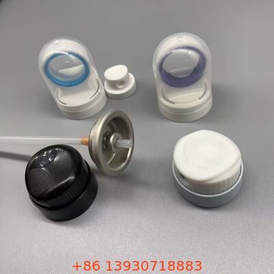 Aerosol zonnebeschermingsspuitklep met gecontroleerde uitgangstechnologie, verstoppersbestendige spuitstuk en 360 graden werking