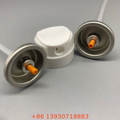 Droogshampoo-spuitbusventiel met actuator voor gerichte worteltoepassing