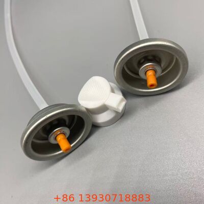 Droogshampoo-spuitbusventiel met actuator voor gerichte worteltoepassing