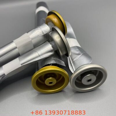 Vrouwelijke spuitbus met ventiel voor lotions en sanitaire sprays en persoonlijke verzorging