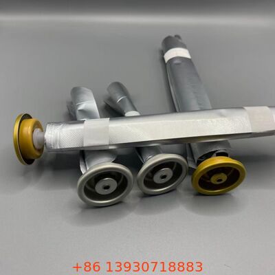 Vrouwelijke spuitbus op ventiel met scheiding van product en drijfgas voor spuitproducten