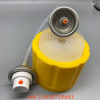 1 inch Foam Cleaner Aerosol Valve met geïntegreerde borstelkap voor Auto Interieur Reiniging Spray