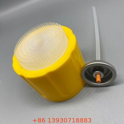 1 inch Foam Cleaner Aerosol Valve met geïntegreerde borstelkap voor Auto Interieur Reiniging Spray