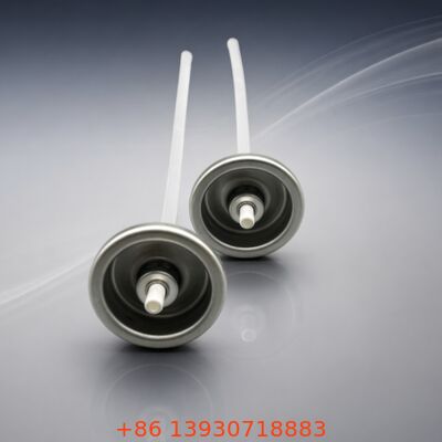 Aerosolklep voor droge shampoo met verticaal of omgekeerd gebruik en op alcohol gebaseerde formuleringen