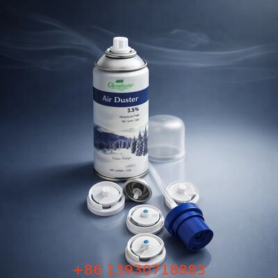 Aerosol antibacteriële spuitklep met fijne mist ontsmettingsmiddel levering en hygiëne-schild beschermde dispenser in een inch klep grootte