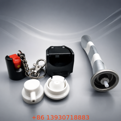 20 mm Aluminium Continuous Valve Set voor Pepper Spray Aerosol Packaging met aanpasbaar spuitpatroon