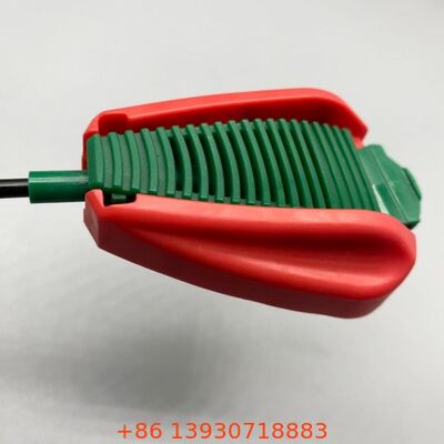 Opvouwbare trekkeractuator met lekbestendige vergrendeling, geïntegreerde verlengbuis en dubbelwerkende spuitstuk voor aërosolen
