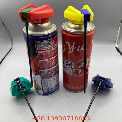 Premium opvouwbare trigger-actuator in spuitbus met lekvrij vergrendelingsmechanisme en geïntegreerde verlengbuis