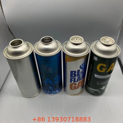 Kasset gas hoge druk 18-21 bar Aerosol lege blik 65mm 57mm