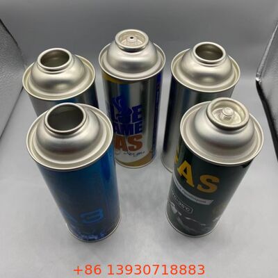 Kasset gas hoge druk 18-21 bar Aerosol lege blik 65mm 57mm